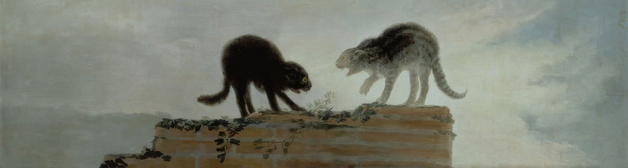 Cats Fighting by Francisco de Goya