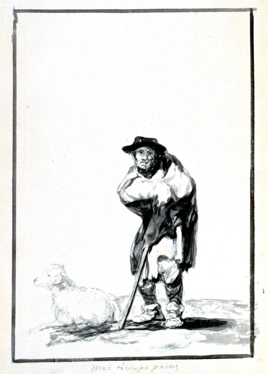 The Shepherd by Francisco de Goya