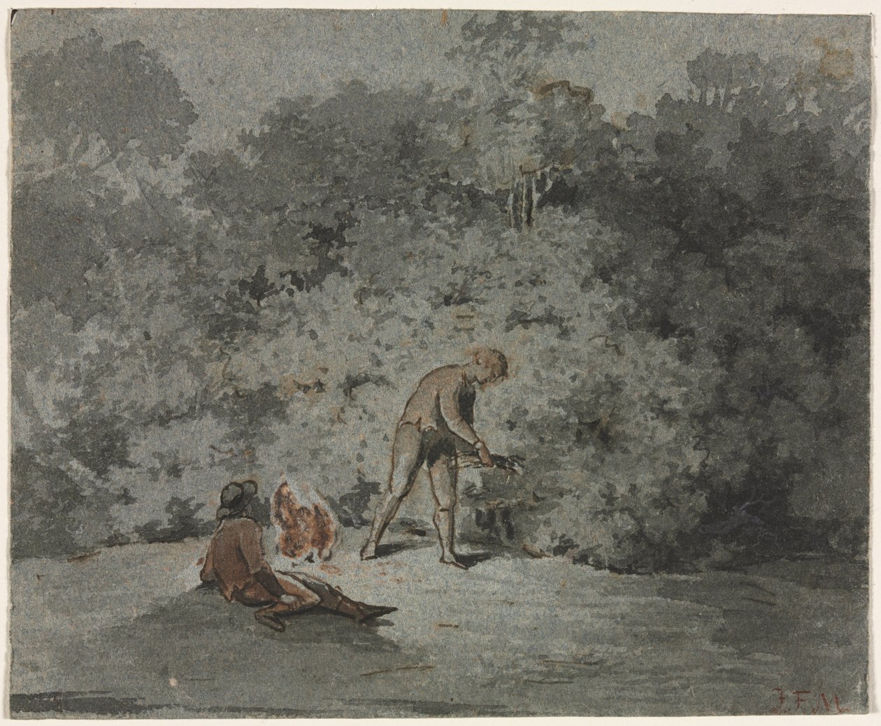 Twig Gatherer by Francisque Millet