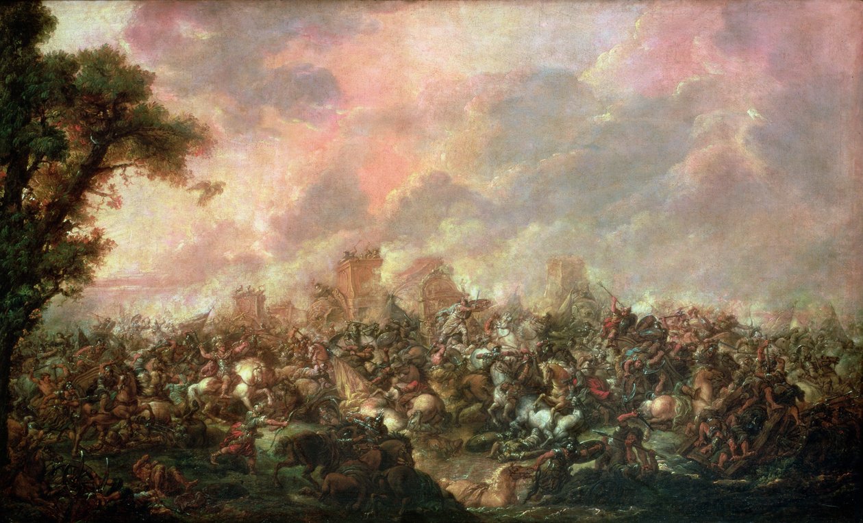 The Defeat of Darius by Alexander the Great by Francois Louis Joseph Watteau