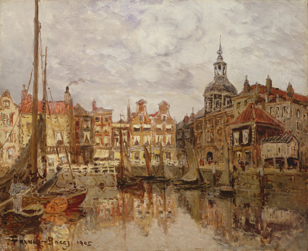 A Port, 1905 by Frank Myers Boggs