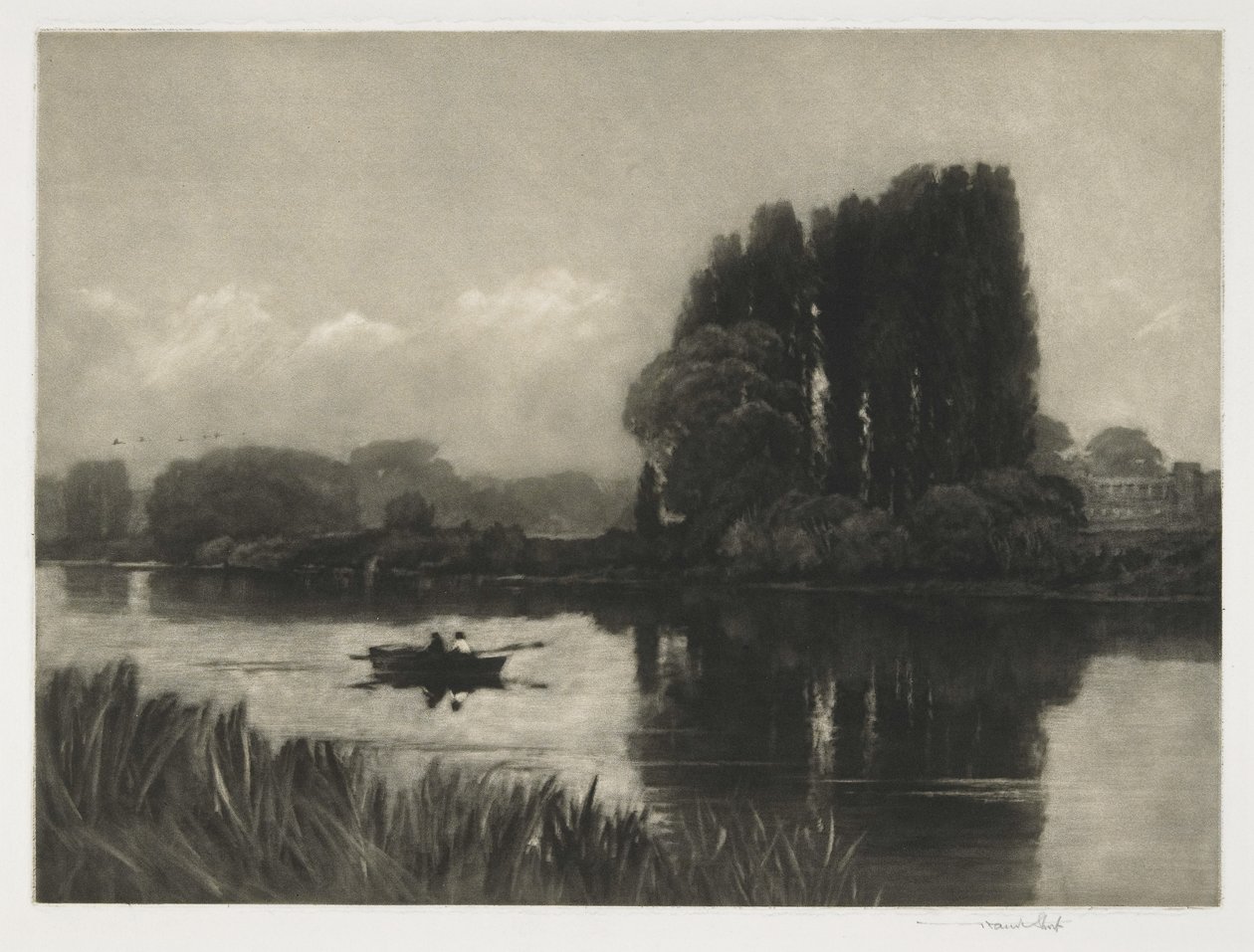 Evening on the Thames by Frank Short