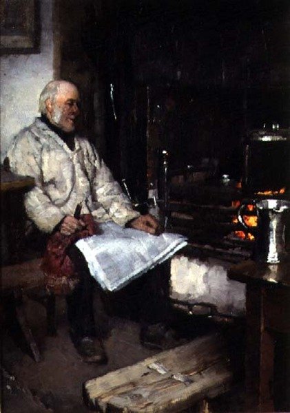 Winter by Frank Bramley