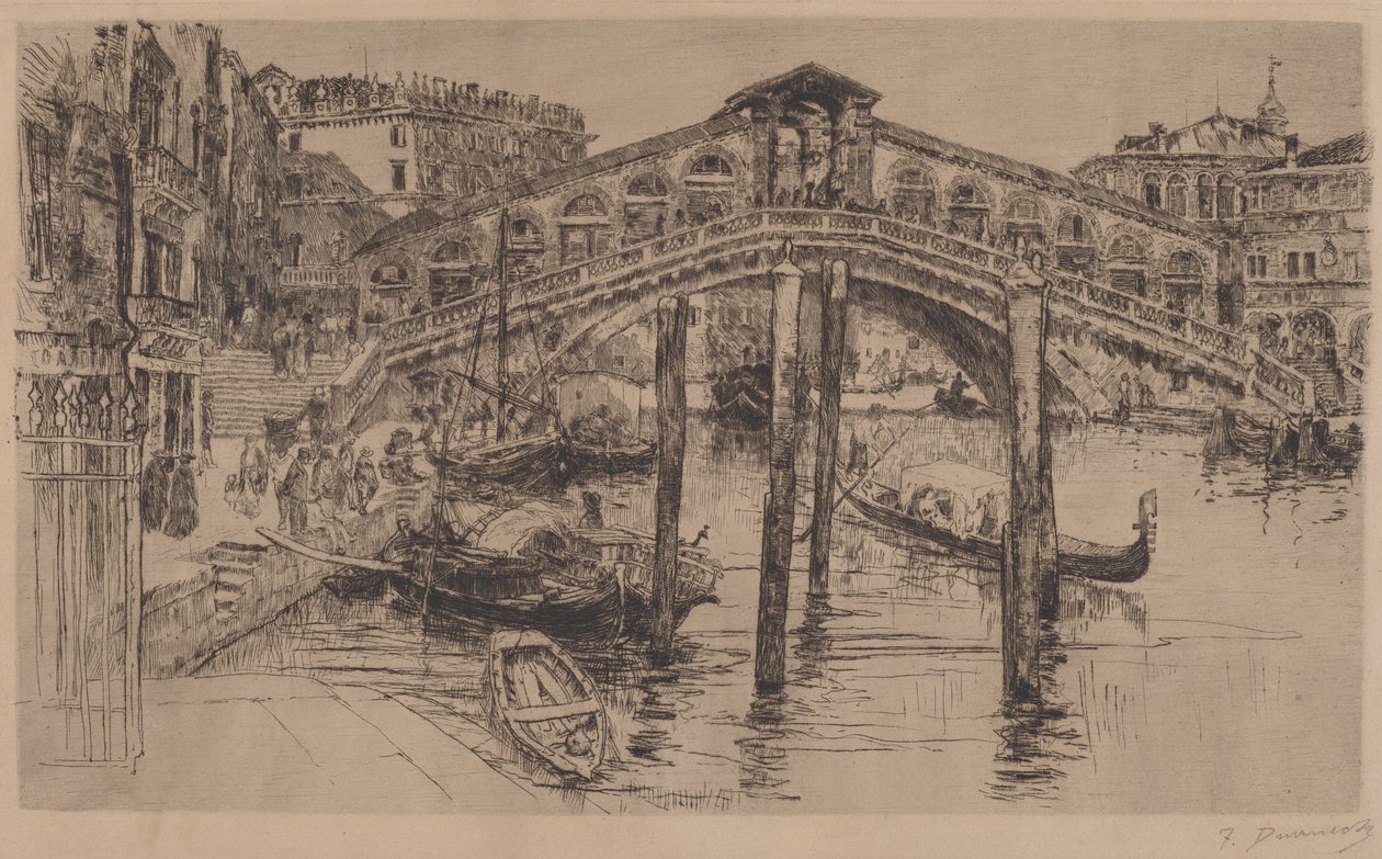 The Rialto, Venice by Frank Duveneck