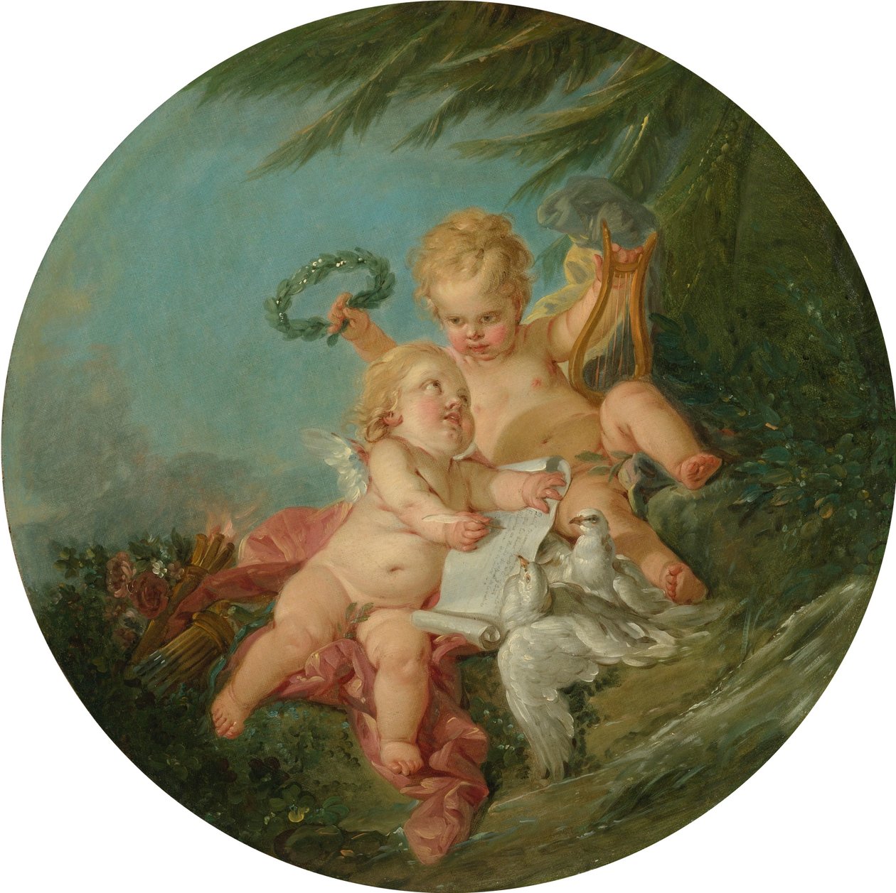 An Allegory of Poetry by François Boucher