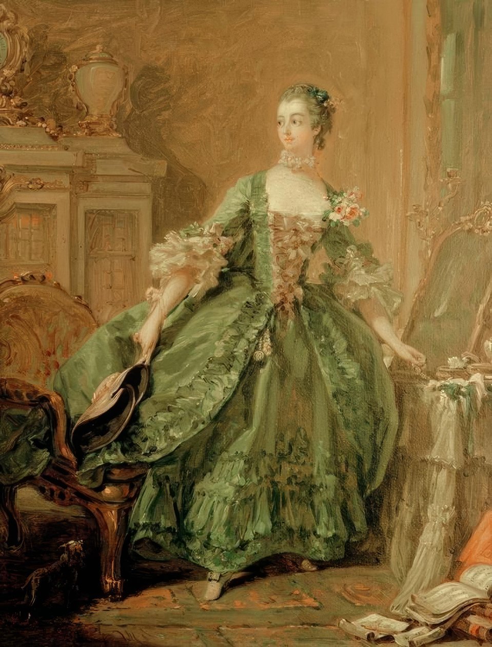 Portrait of Madame de Pompadour by François Boucher