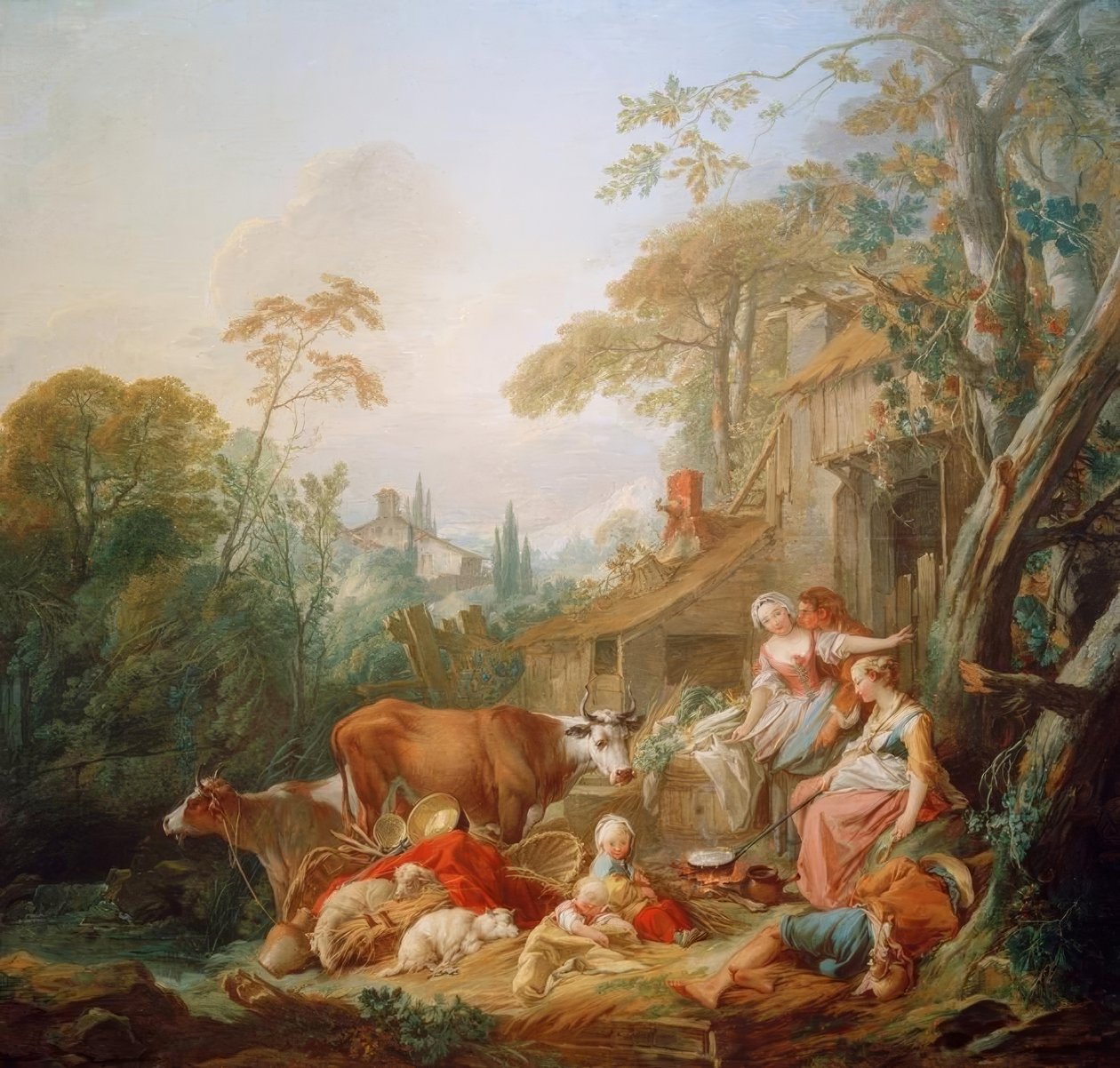 Rural Idyll by François Boucher