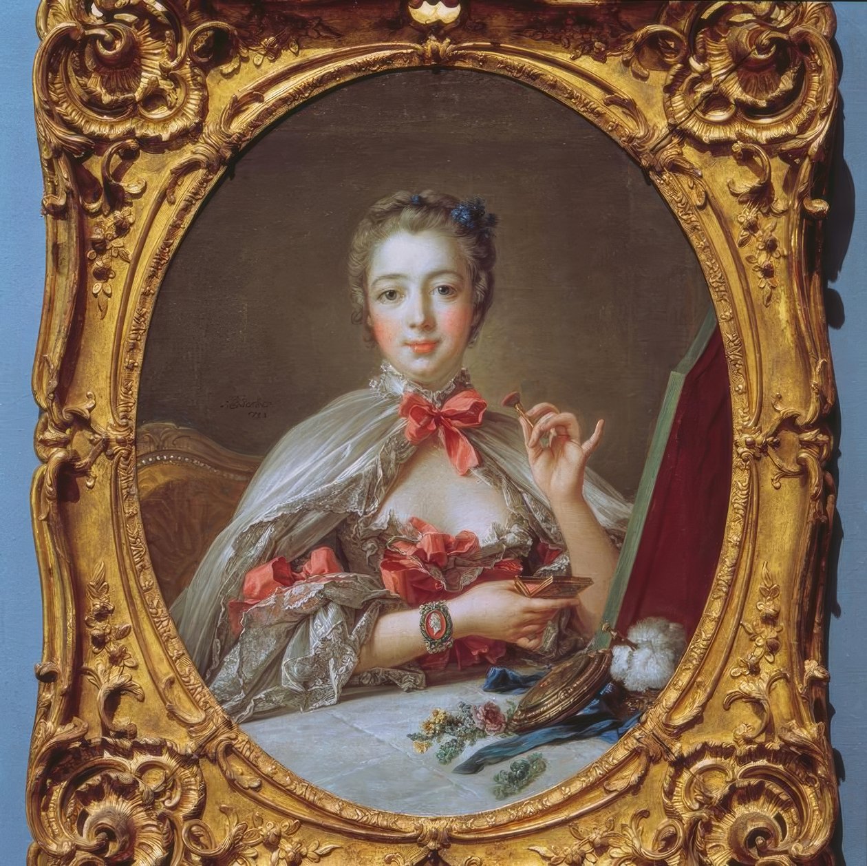 Madame de Pompadour at Her Toilet by François Boucher