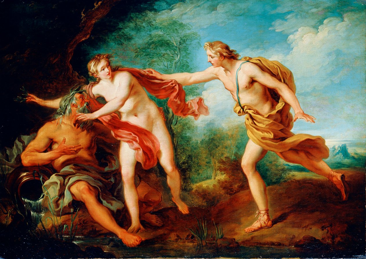 Apollo and Daphne, 18th Century by François Lemoyne