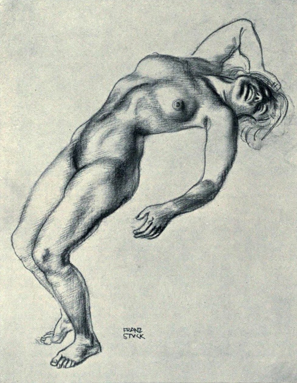 Nude Drawing by Franz von Stuck