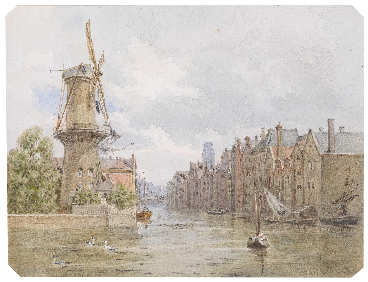Canal in Rotterdam by Franz Alt