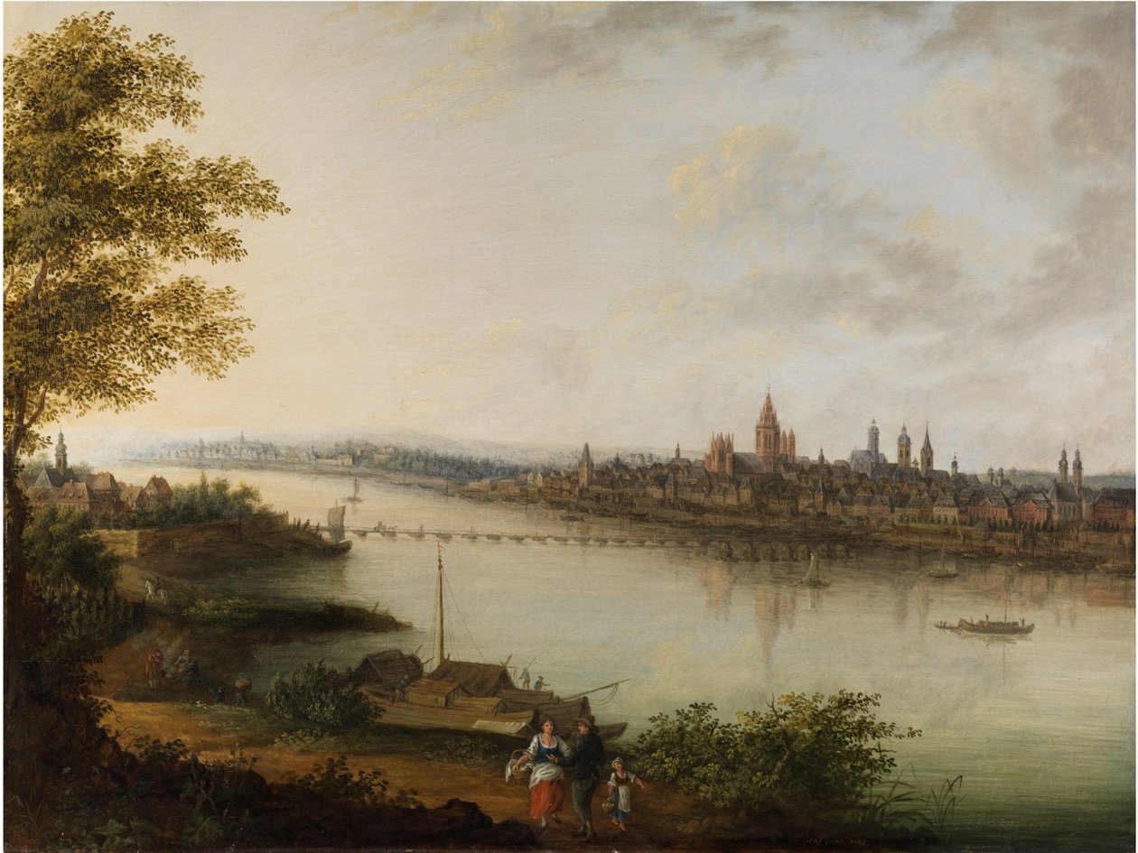 City View of Mainz by Franz Ludwig Reichsgraf von Kesselstadt  