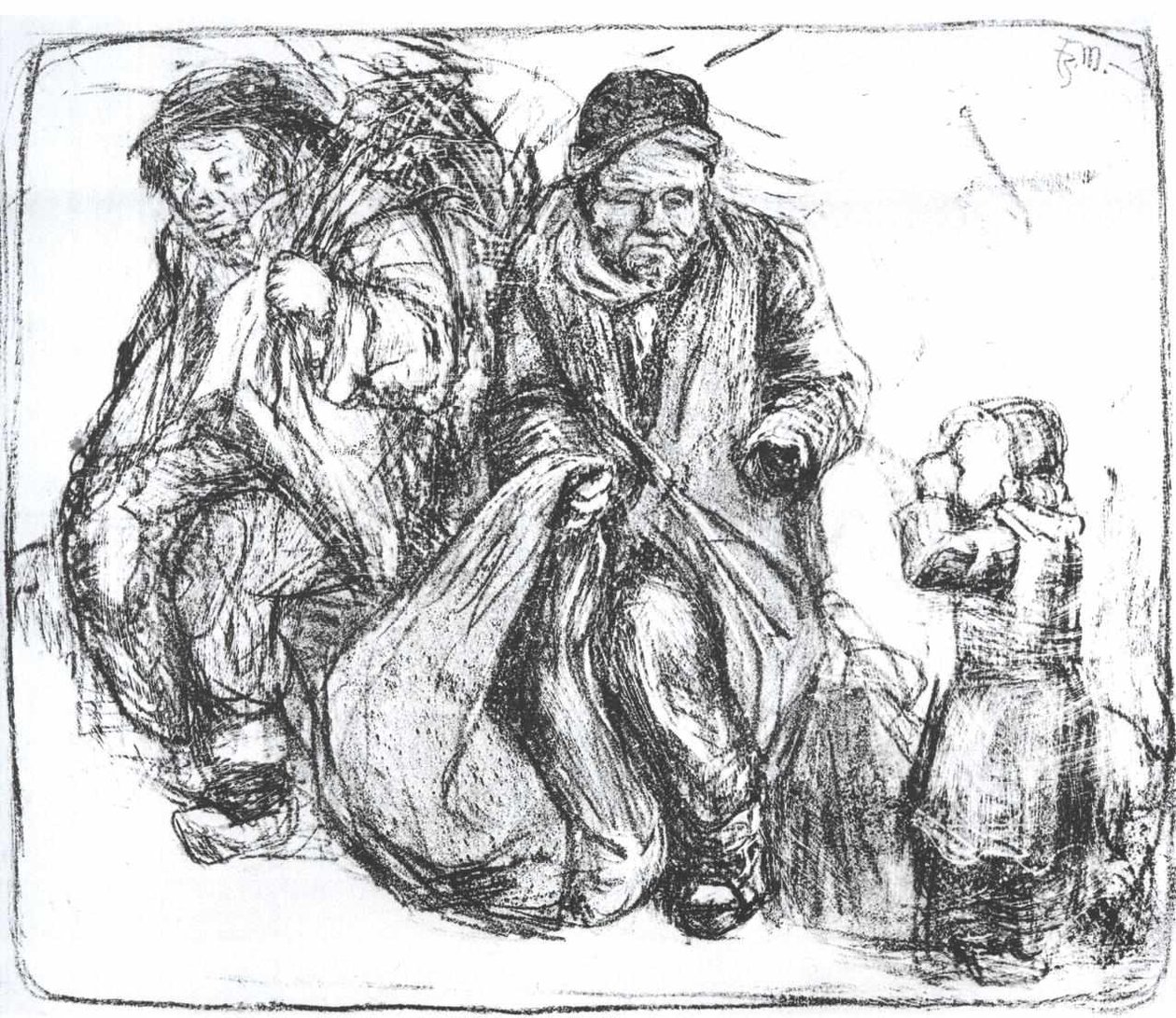 Breton Beggars by Franz Marc