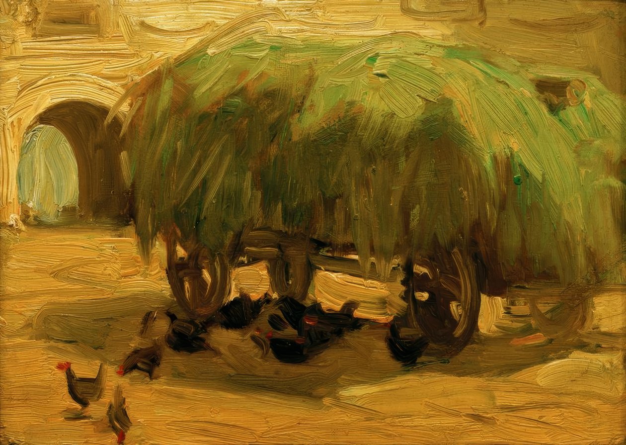 Hay Wagon by Franz Marc