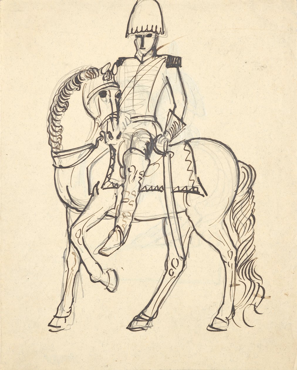 Officer on Horseback by Franz Barwig d. Ä.