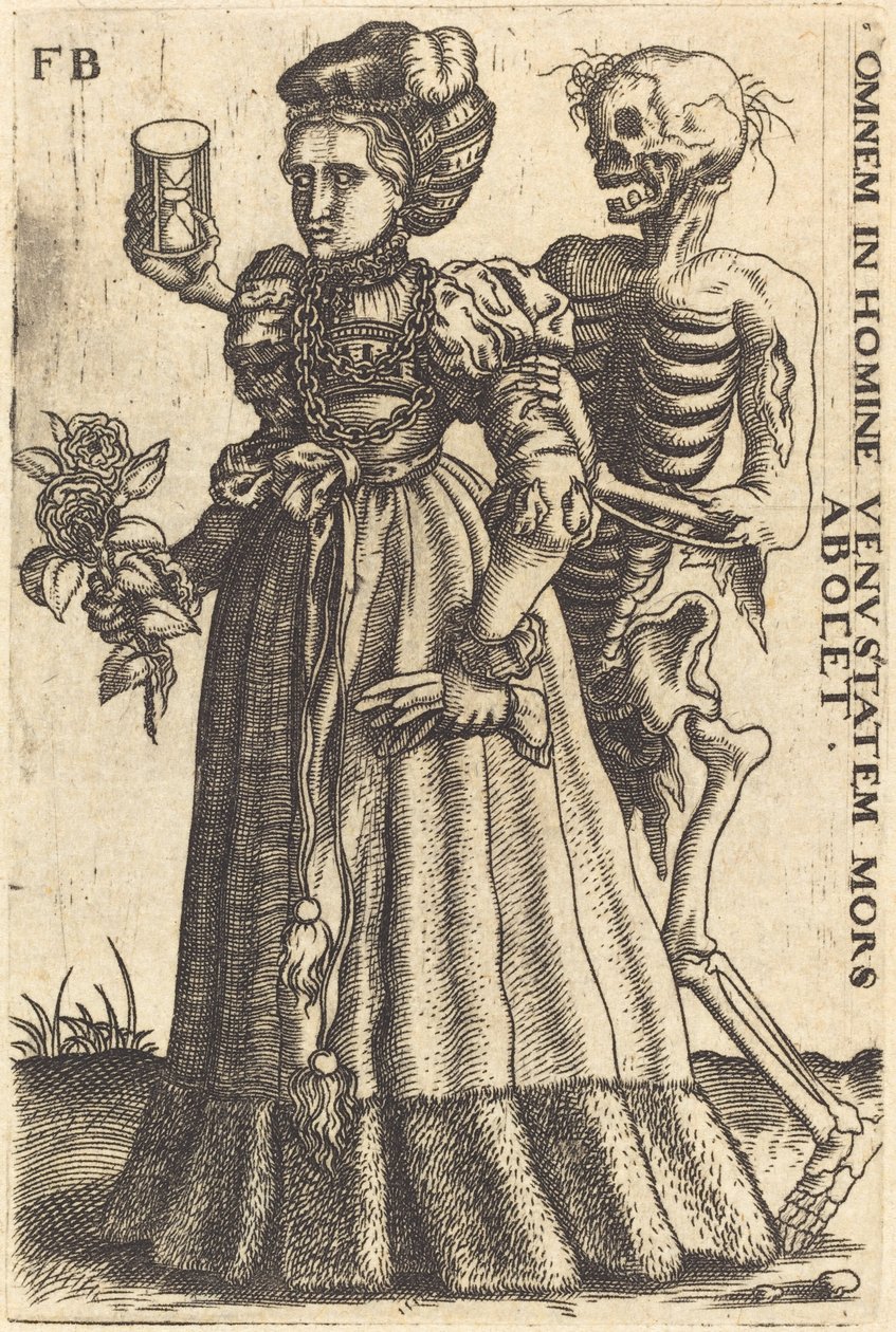 Woman and Death by Franz Brun