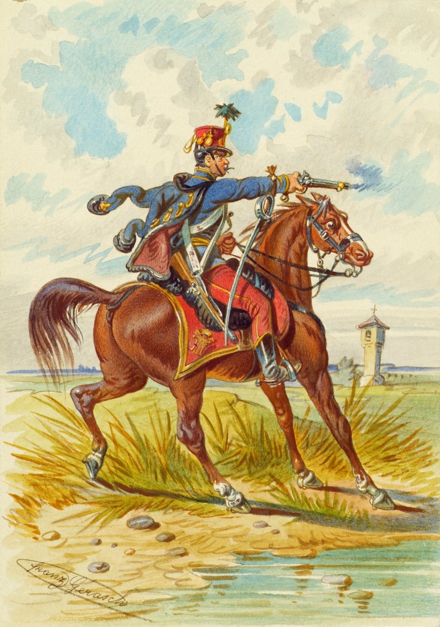 Soldier on Horseback by Franz Gerasch