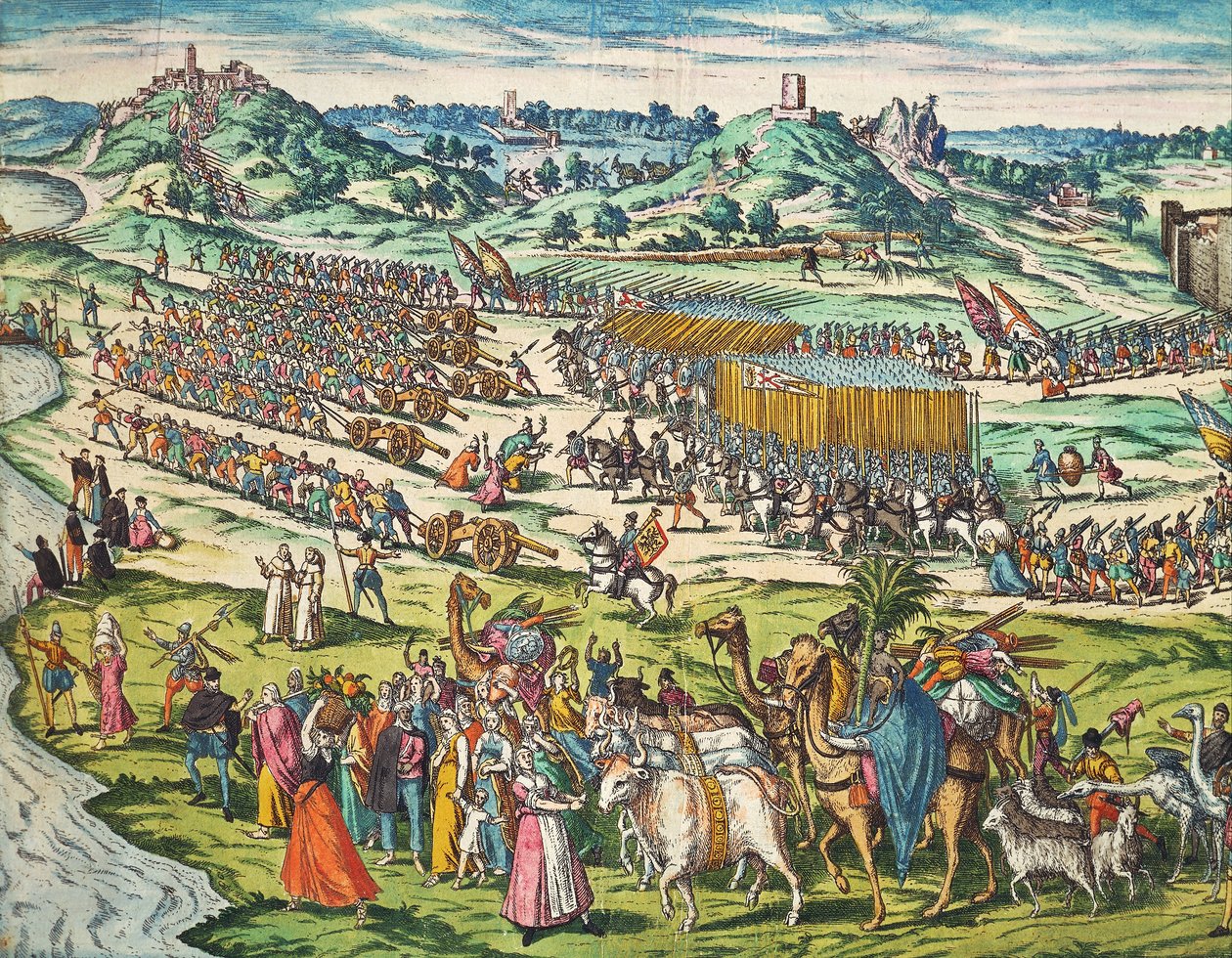 Conquest of Tunis by Charles V by Franz Hogenberg