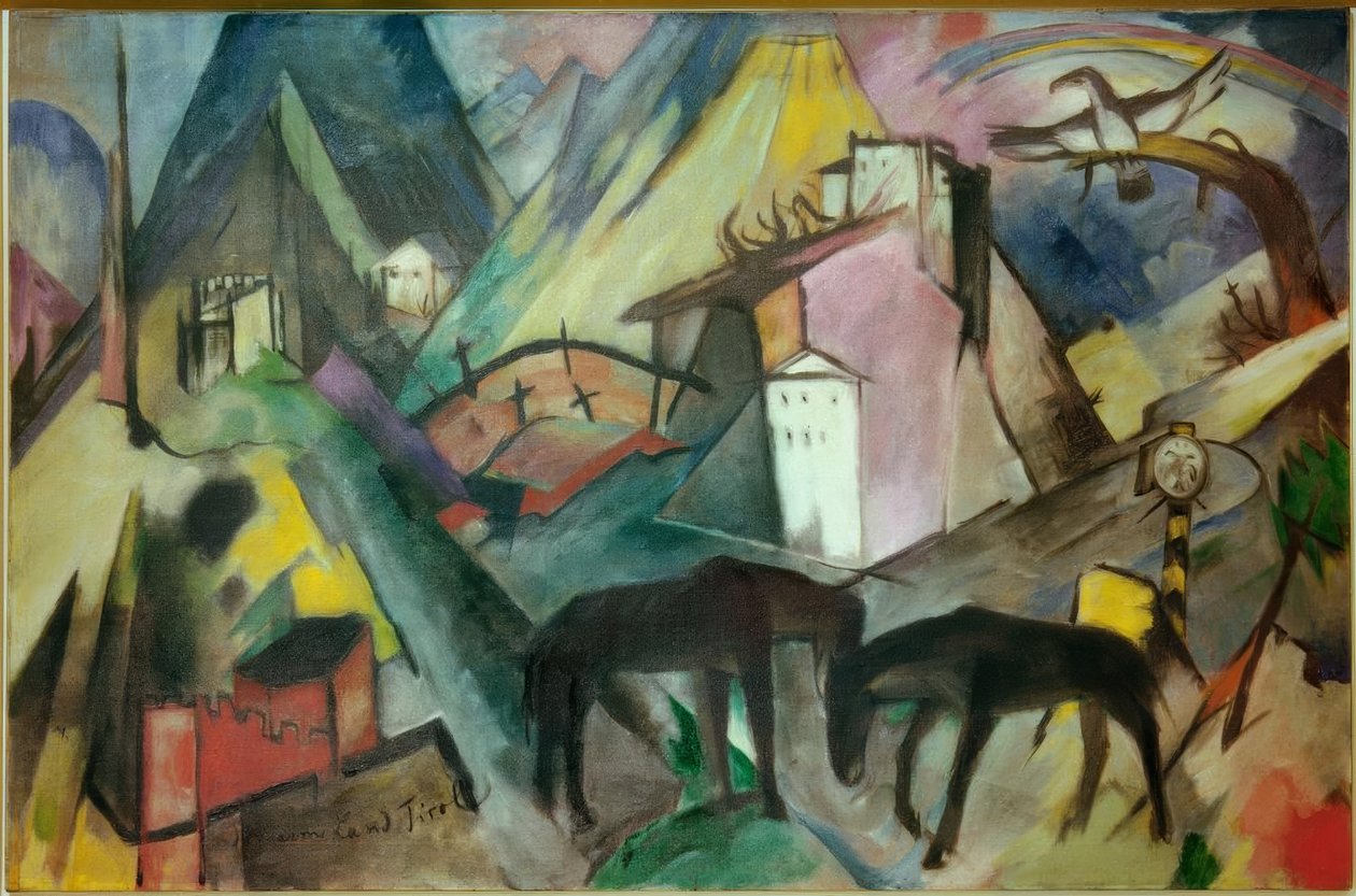 The Poor Land of Tyrol by Franz Marc