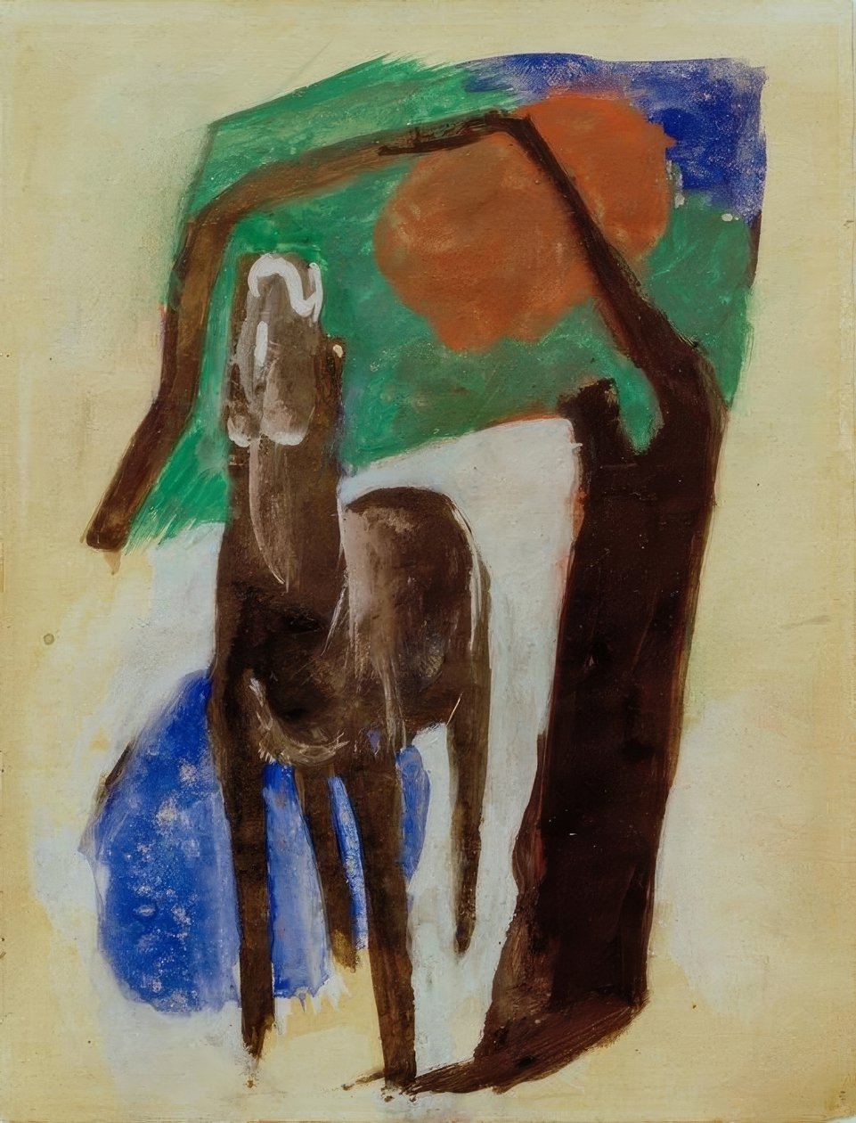Mourning Horse by Franz Marc