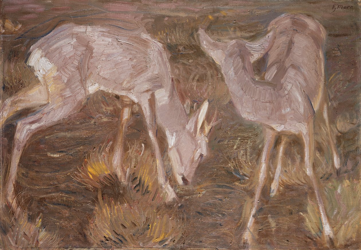 Deer at Dusk by Franz Marc