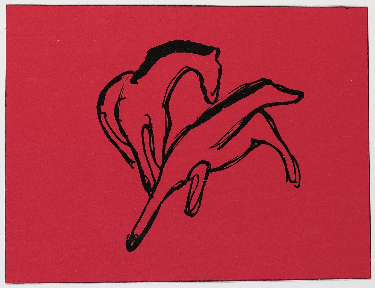 Two Horses by Franz Marc