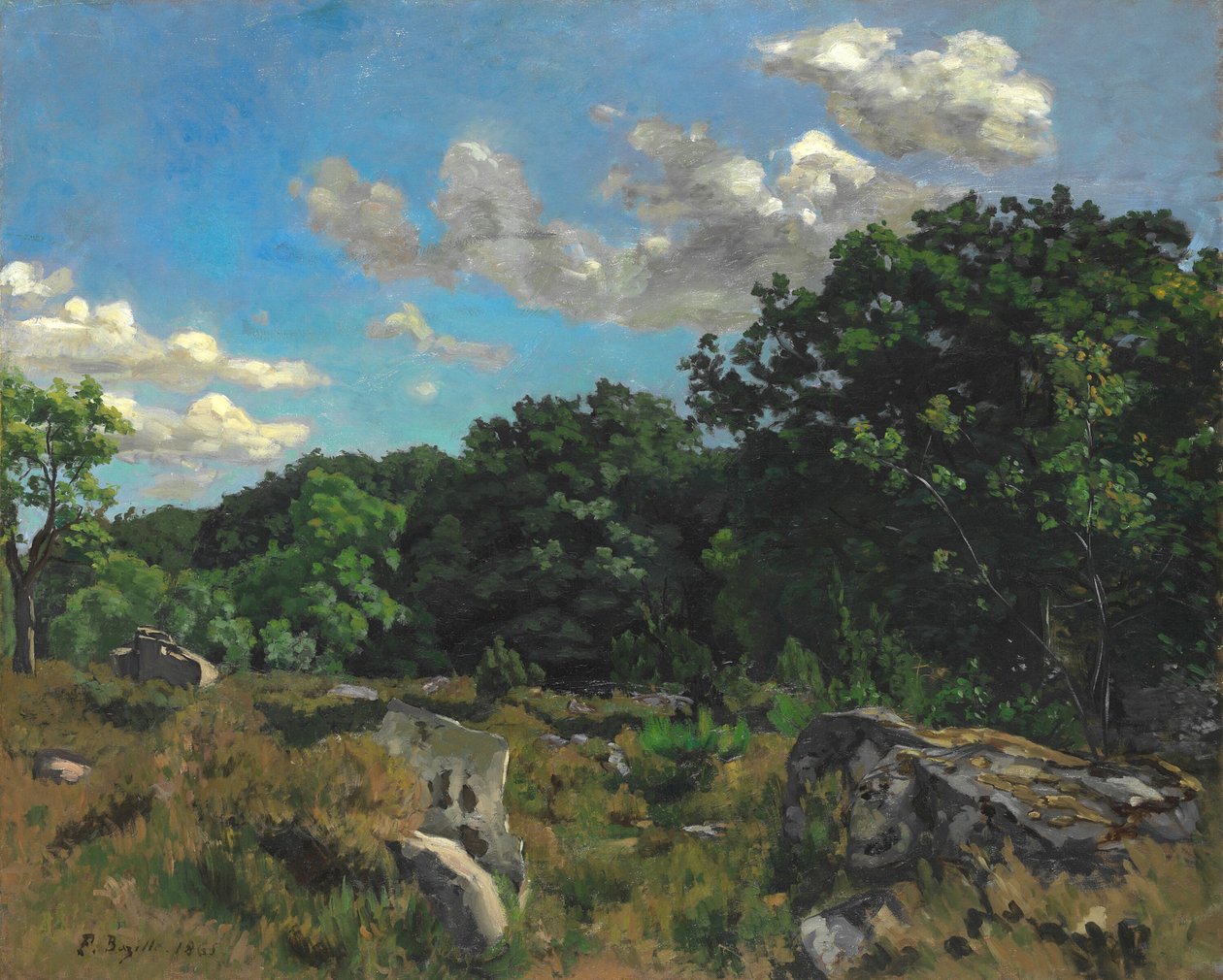 Landscape at Chailly by Frédéric Bazille