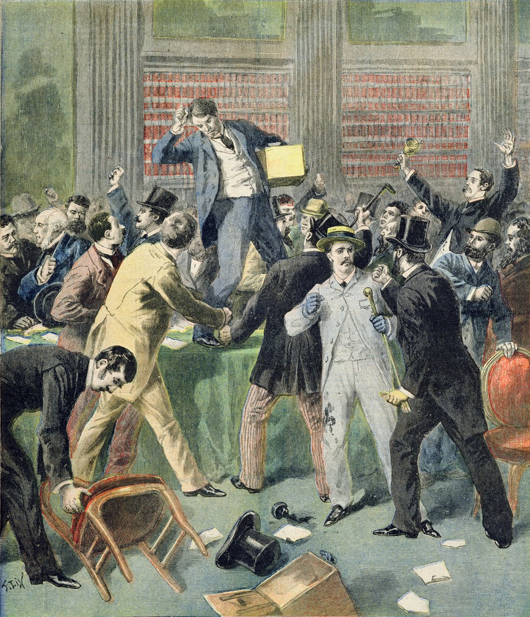 Election of the new President, from the illustrated supplement of 