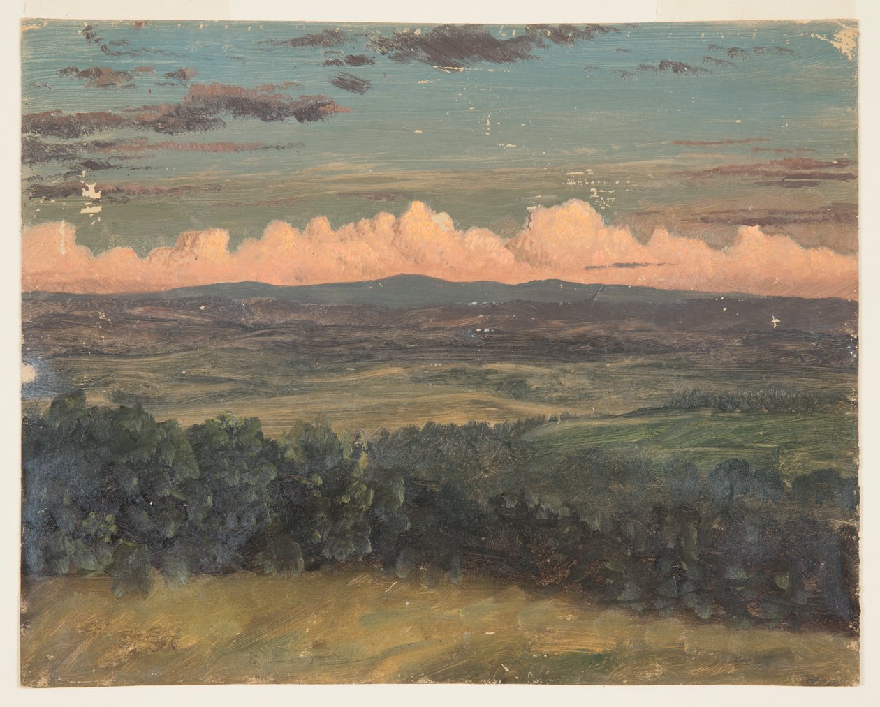 Catskills from Hudson, New York by Frederic Edwin Church