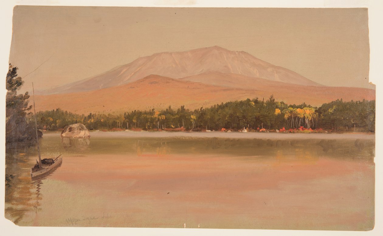 Mt. Katahdin from Togue Pond by Frederic Edwin Church