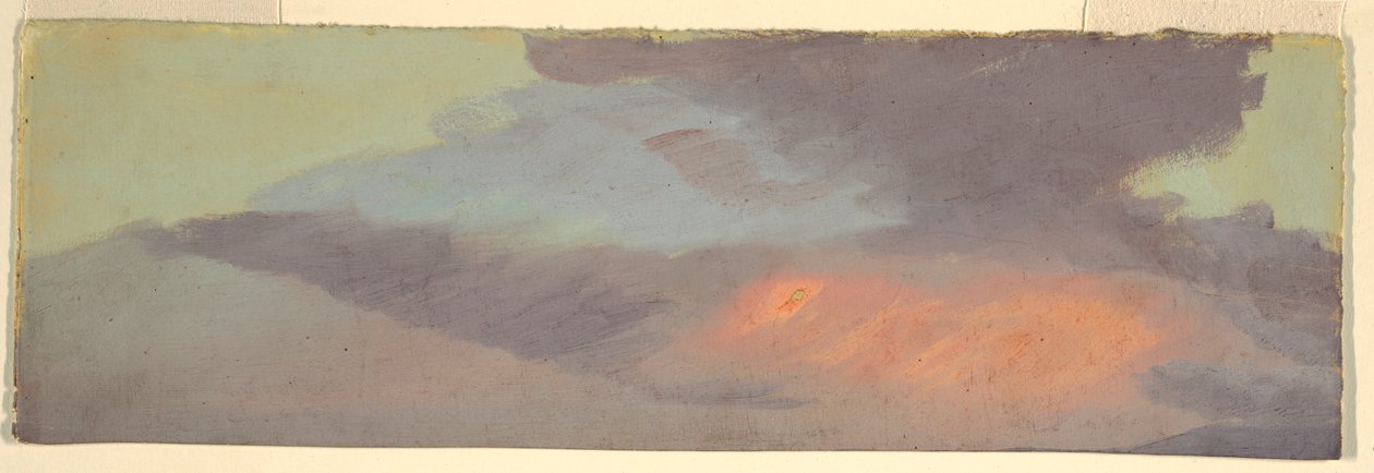 Sunset cloud study by Frederic Edwin Church