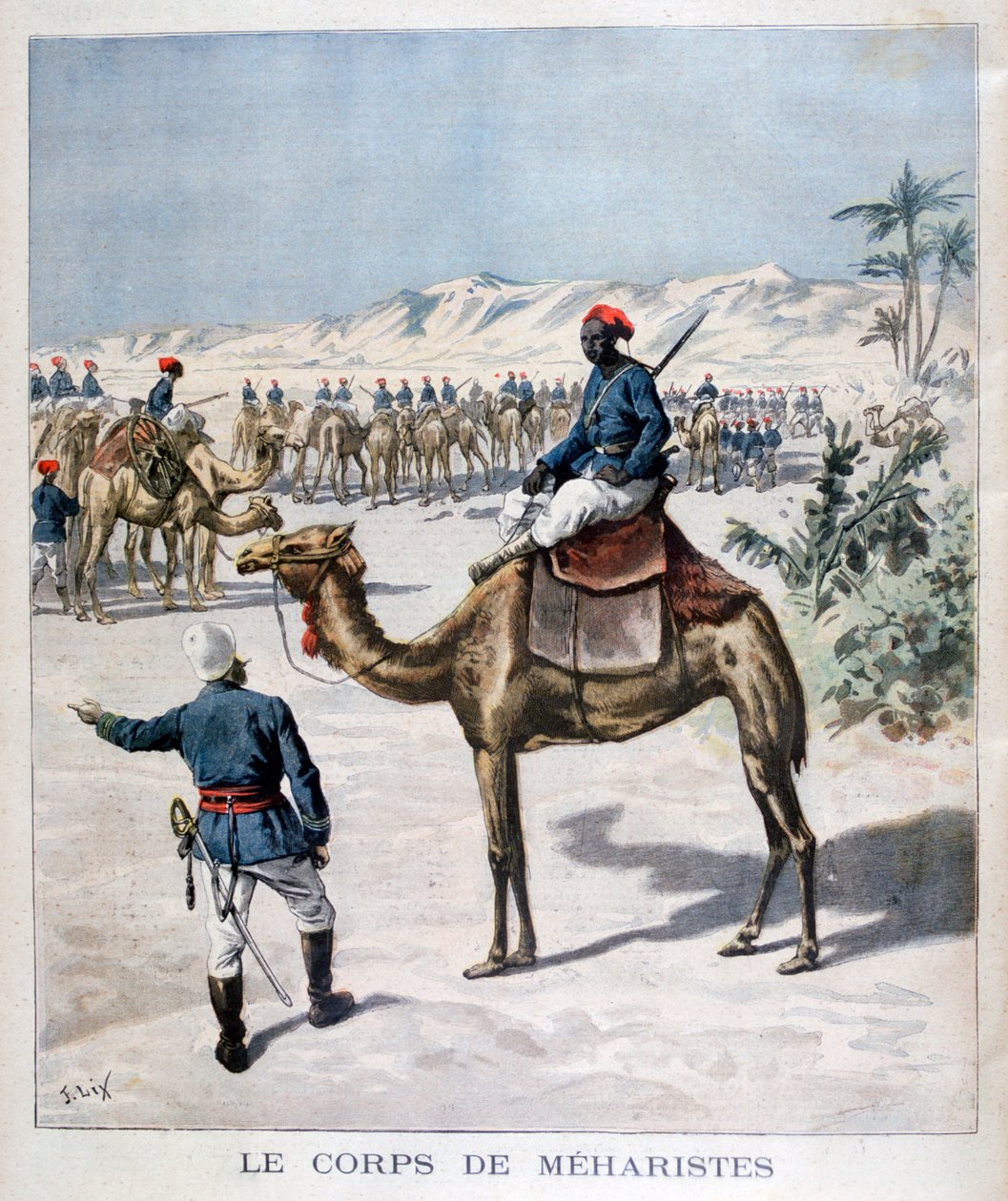 Mehariste corps, 1894 by Frederic Lix
