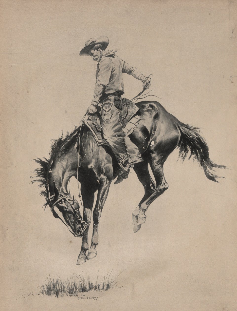Bronco Buster by Frederic Remington