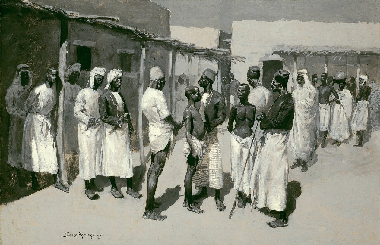 Slave Market by Frederic Remington