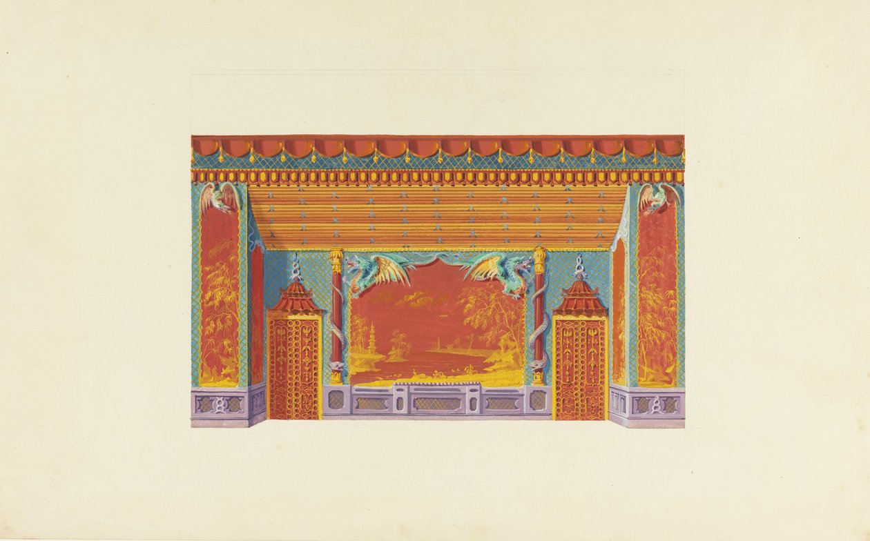 Design for the South Wall of the Music Room by Frederick Crace