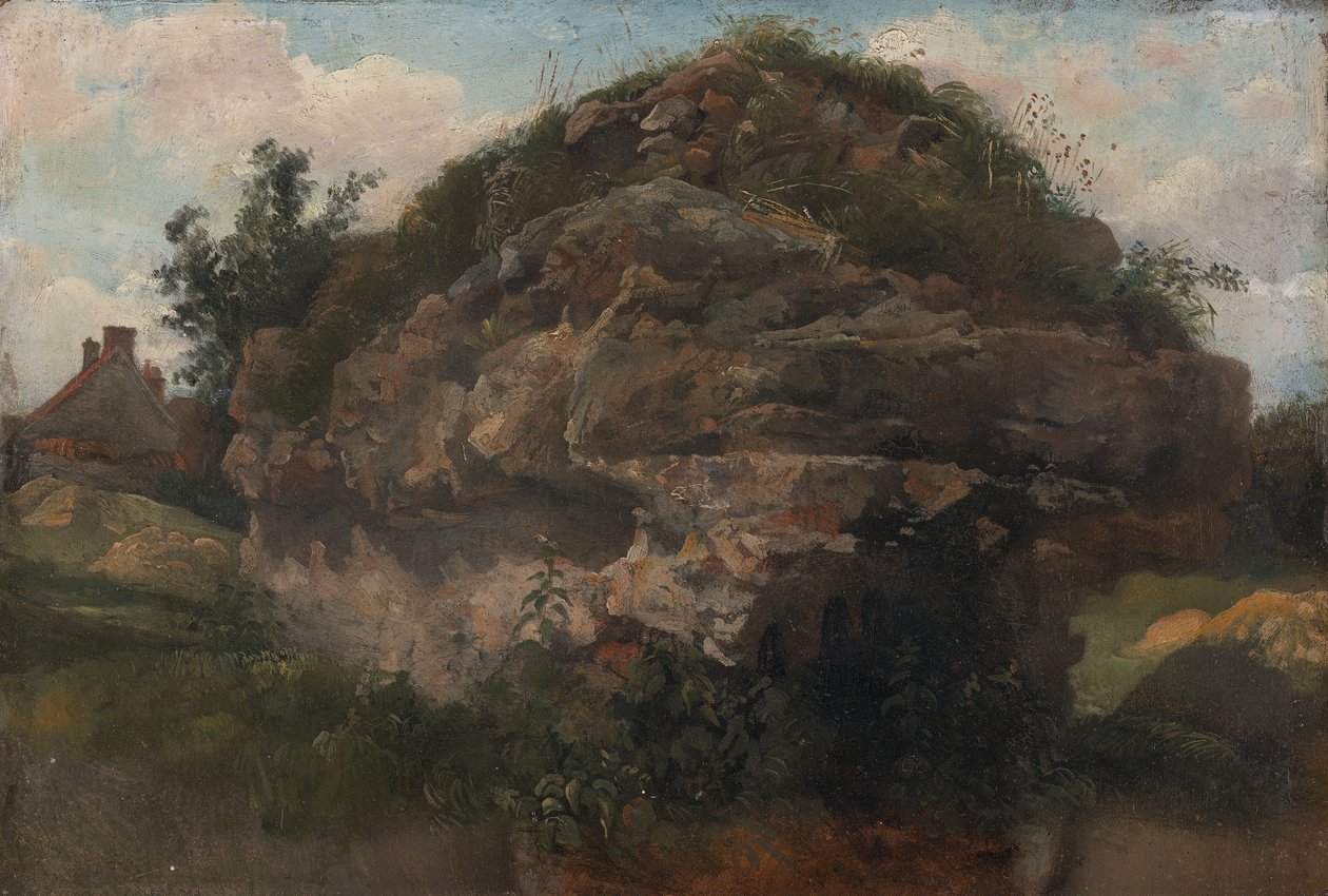 Rocky Hillside by Frederick W. Watts