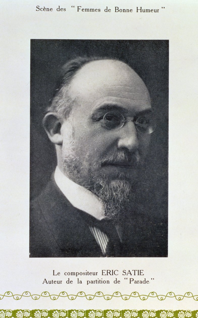 Eric Satie, French composer, portrait photograph by French Photographer