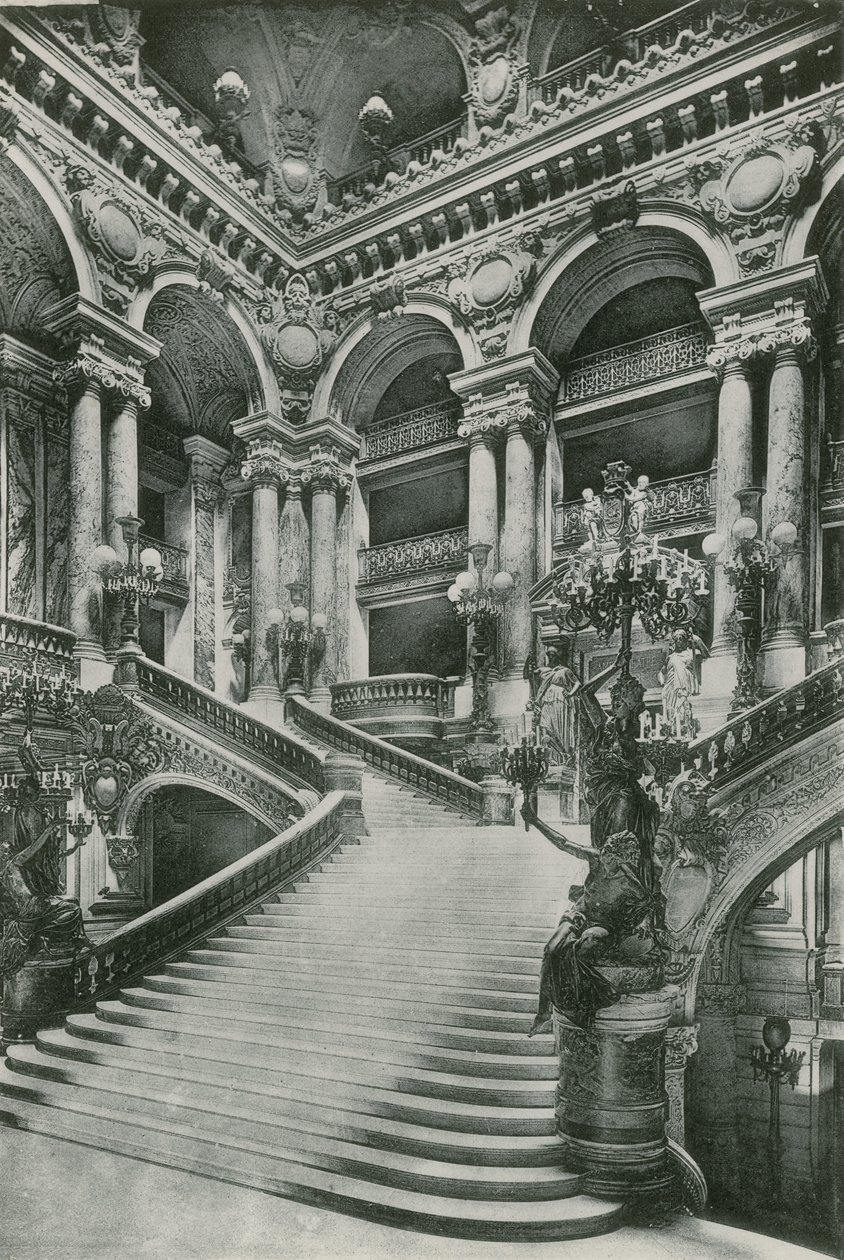 The Great Staircase in the Opera by French Photographer