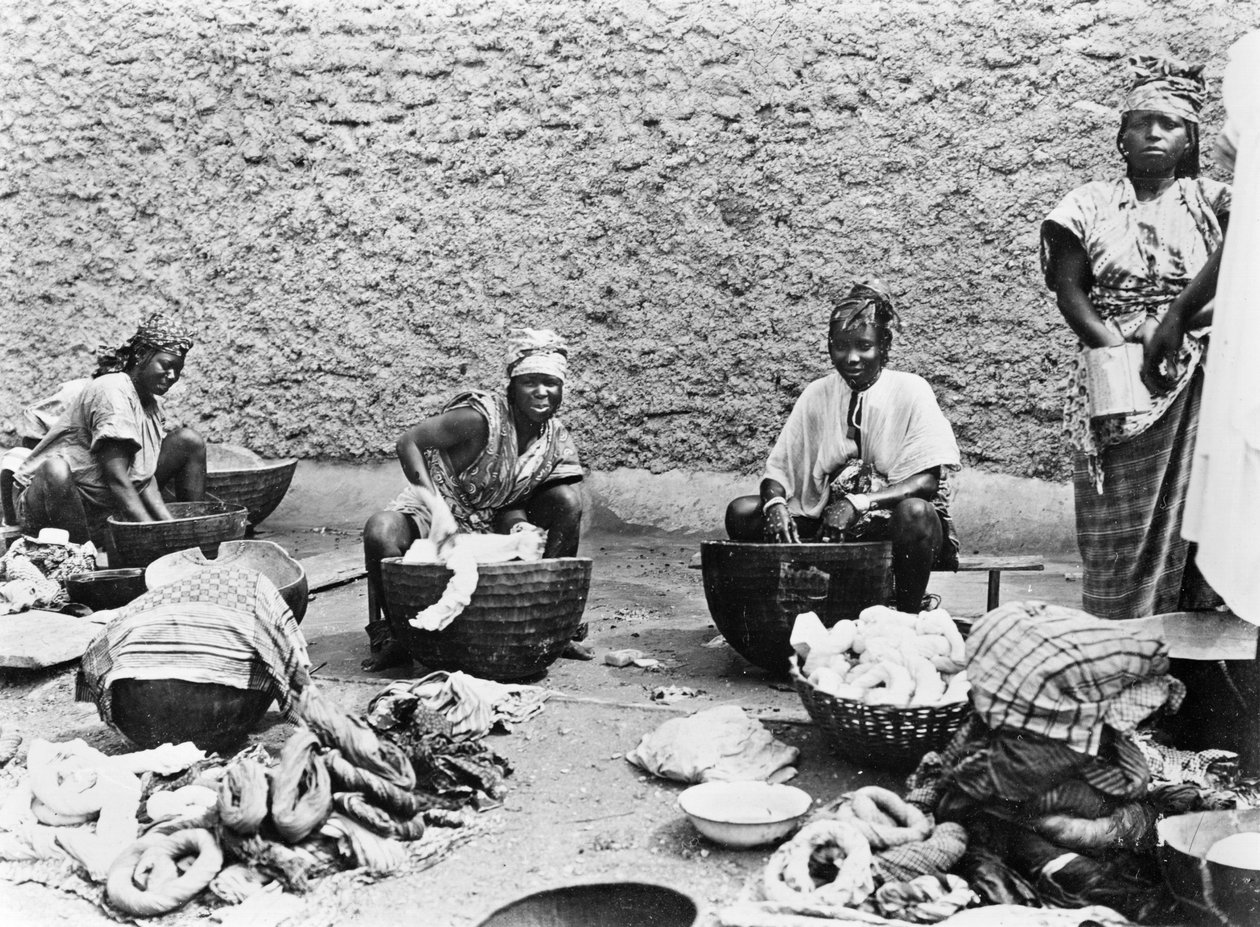 Washing, Senegal, c.1900 by French Photographer