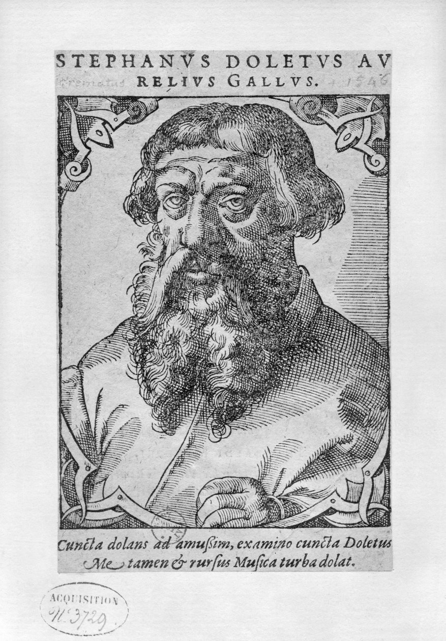 Etienne Dolet by French School