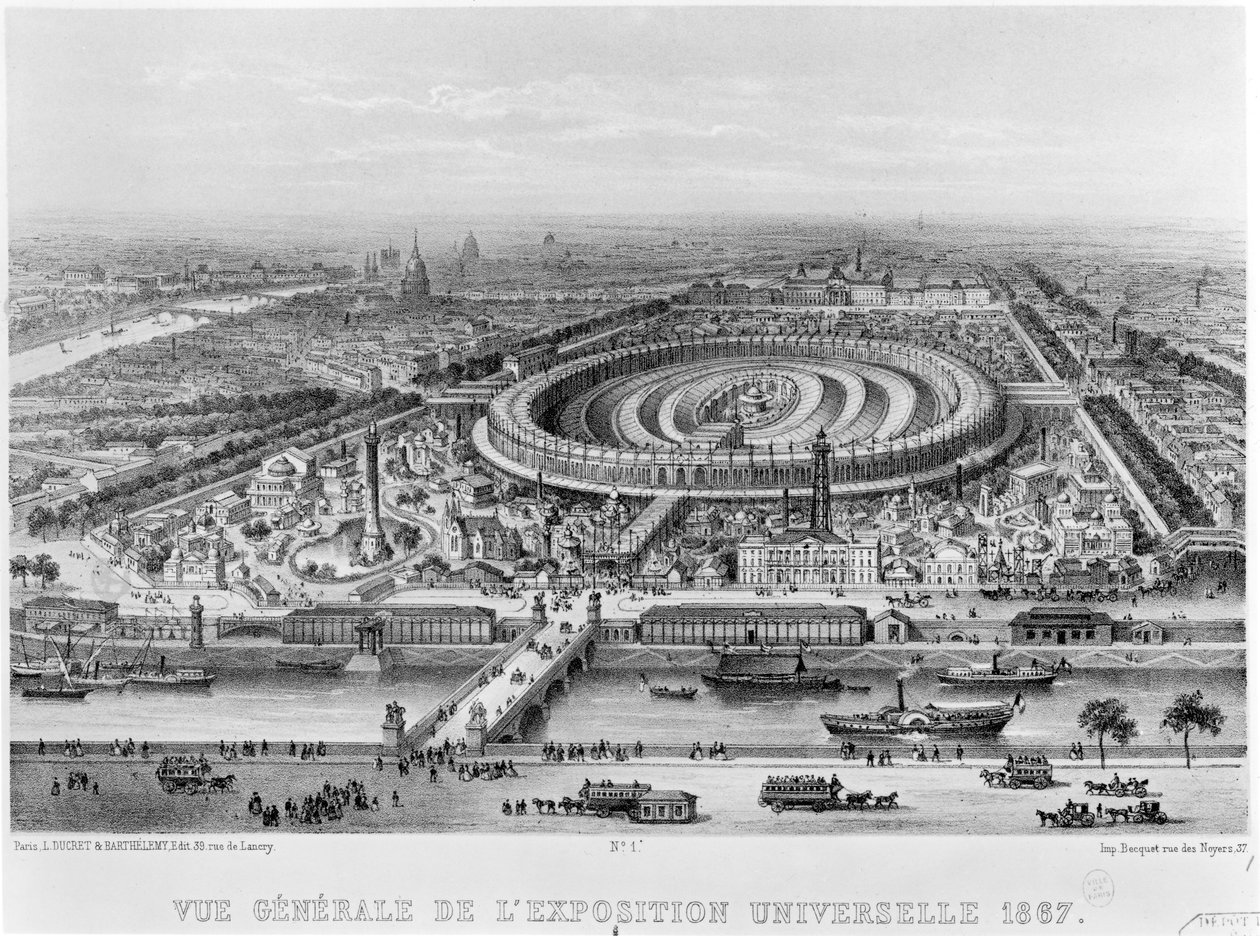 General View of the Exposition Universelle, Paris in 1867 by French School