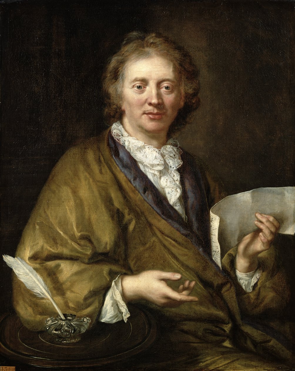 Portrait of a Man, presumed to be Francois II Couperin (1668-1733) by French School