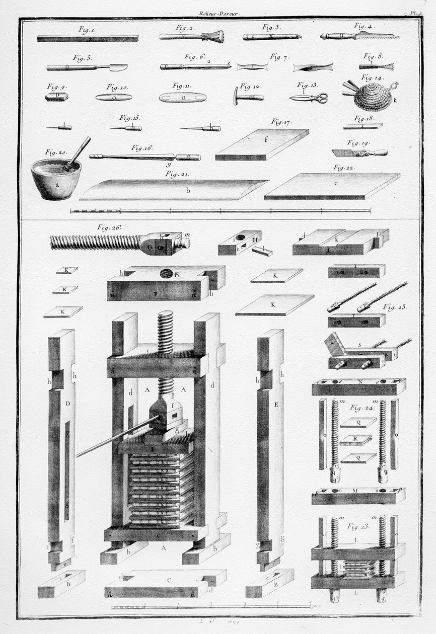 Bookbinder-Gilder by French School