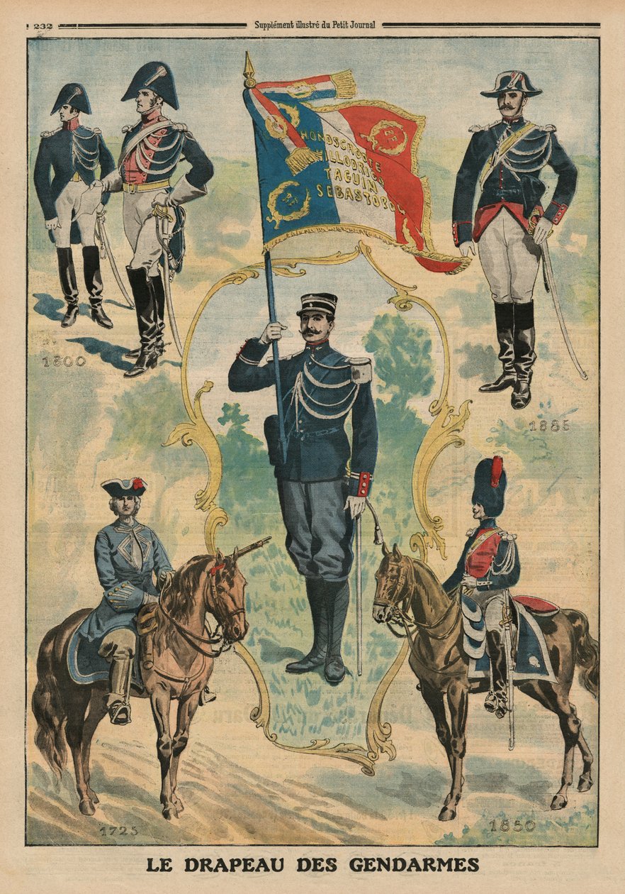 The Flag of the Gendarmes, front cover illustration from 