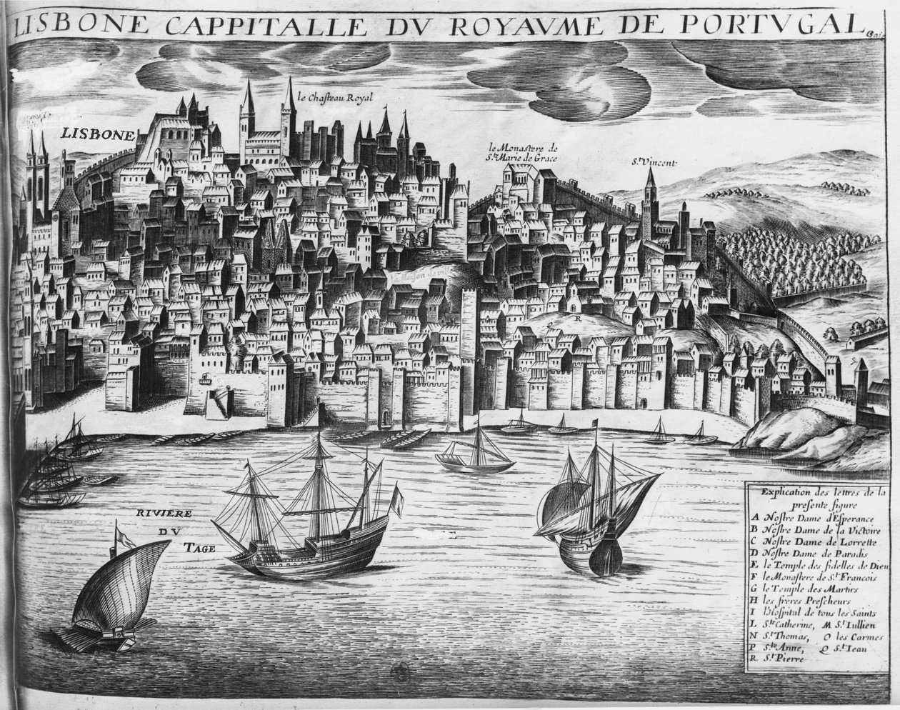 View of Lisbon by French School