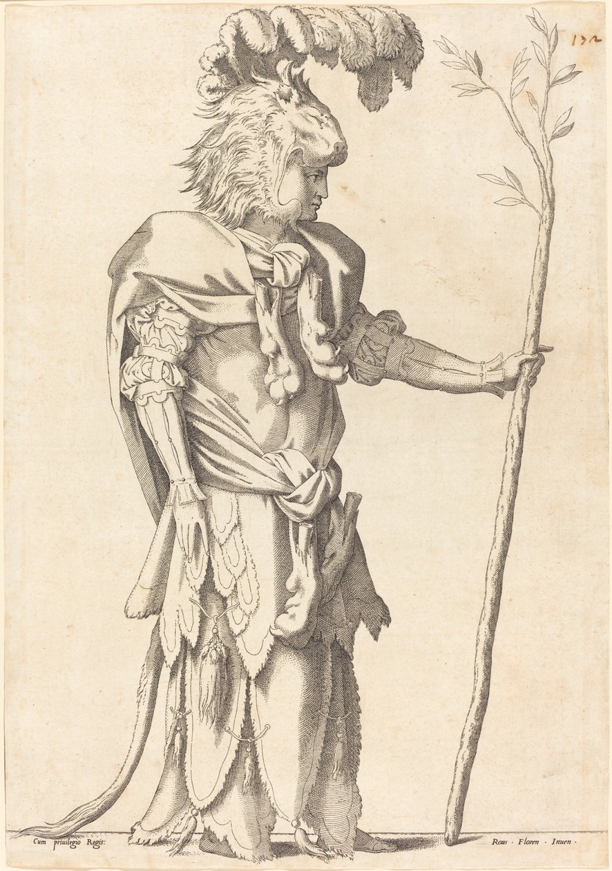 Figure Costumed as Hercules by French 16th Century