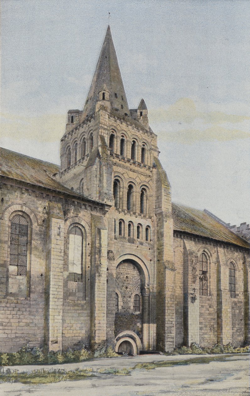 Cunault, Church, North Facade by French Photographer