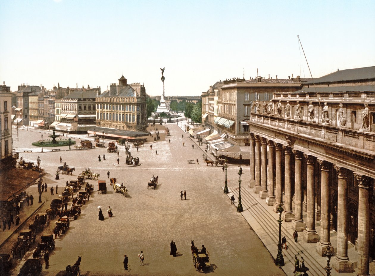 Place de la Comédie, Bordeaux, 1890-1900 by French Photographer