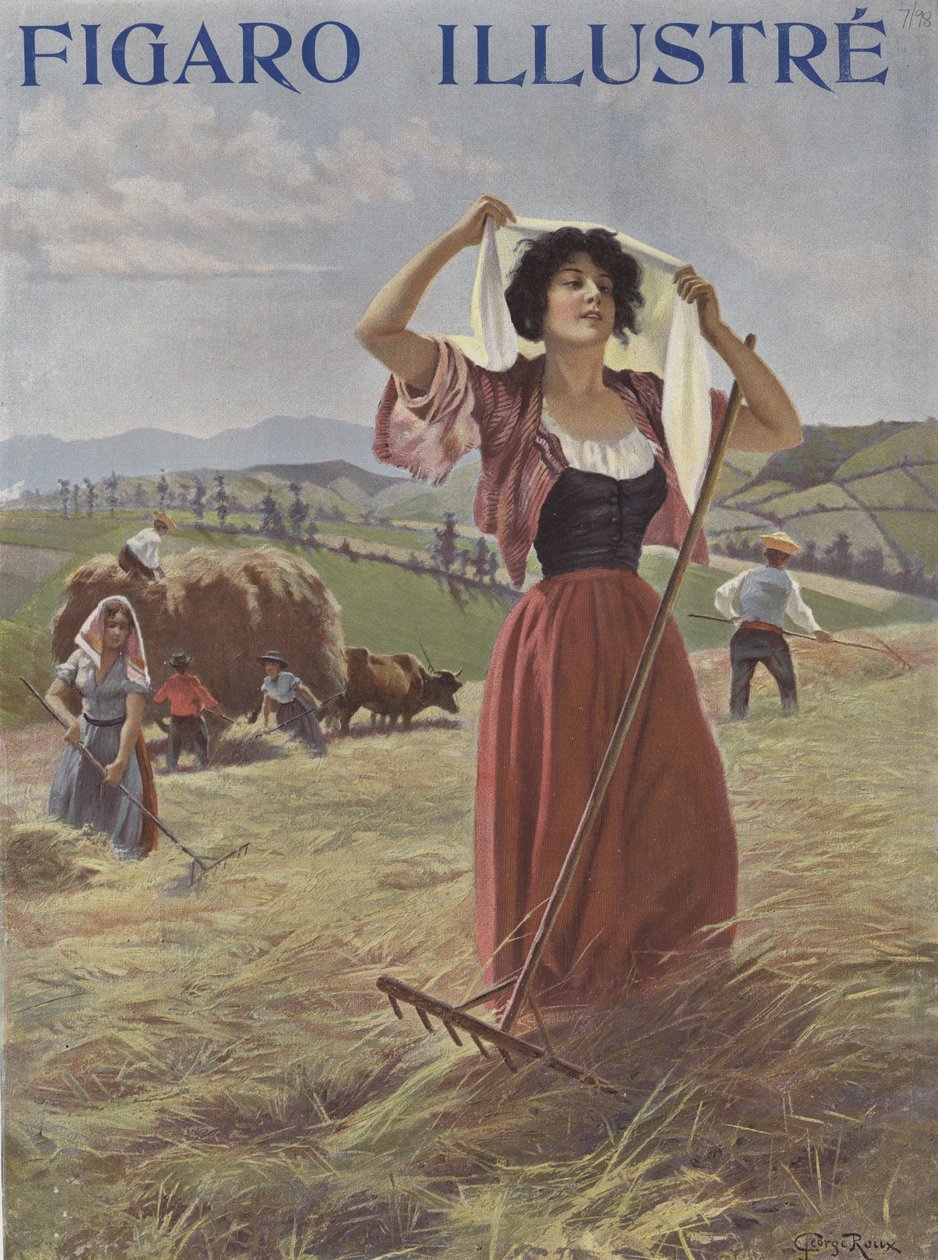 Agricultural Workers in a Field by French School