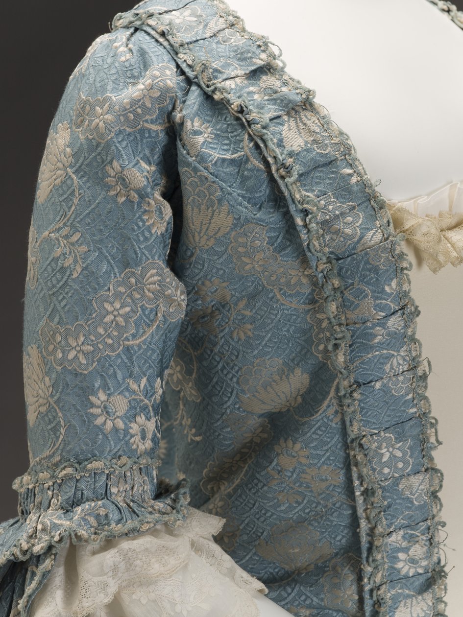 Blue dress by French School